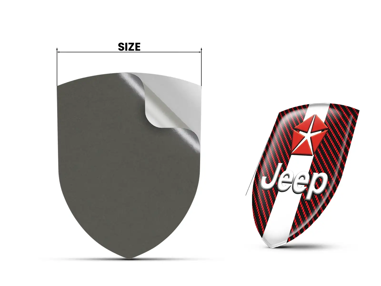 Jeep Silicone Car Stickers Pro Max Resilient Elegant Layout